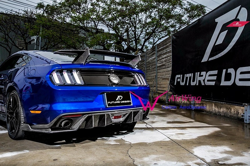 Mustang - HP style Carbon Rear Diffuser 01